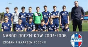 Klub Pogoń Lębork ogłasza zimowy nabór uzupełniający dla młodych piłkarzy roczników 2003, 2004, 2005