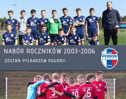 Klub Pogoń Lębork ogłasza zimowy nabór uzupełniający dla młodych piłkarzy roczników 2003, 2004, 2005 Klub Pogoń Lębork ogłasza zimowy nabór uzupełniający dla młodych piłkarzy roczników 2003, 2004, 2005