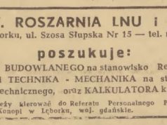 Perełka z „Dziennika Bałtyckiego” z 11 kwietnia 1949 roku  czyli ogłoszenie z ofertą pracy m.in. na 