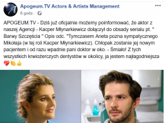 To już pewne Pochodzący z Lęborka aktor Kacper Młynarkiewicz zagra w serialu "Barwy Szczęścia&q