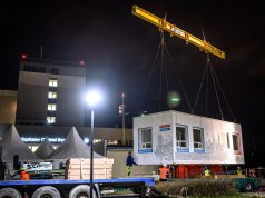 Moduł diagnostyczny koronawirusa stanął na gdańskiej Zaspie. Olivia Business Centre wspiera walkę z epidemią Pierwszy taki projekt w Polsce: Olivia Business Centre sfinansowało moduł diagnostyczny przy szpitalu na gdańskiej Zaspie / Zdjęcia: Dawid Linkowski