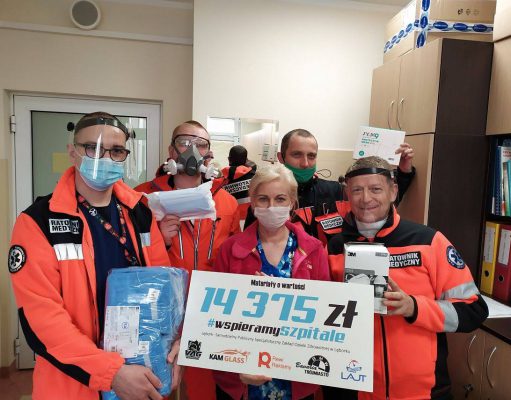 14 375 zł wsparcia dla szpitala w Lęborku od fanów motoryzacji. Zbiórka na środki ochrony osobistej