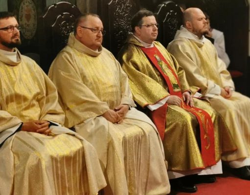 Pożegnanie proboszcza o. Romana Zioły w Sanktuarium św. Jakuba w Lęborku