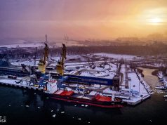 Port Gdańsk zdobywa podium wśród portów bałtyckich Port Północny zimą / Fot. Port Gdańsk