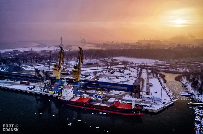 Port Północny zimą / Fot. Port Gdańsk