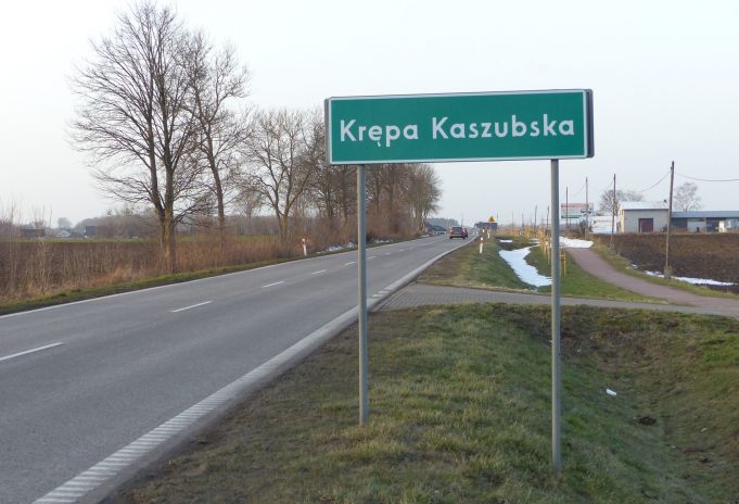 Znak drogowy - Krępa Kaszubska