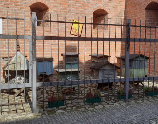 W wykuszu nieopodal Baszty Bluszczowej stanęła wystawa „Muzealna pasieka”
