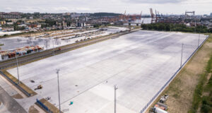 Nowo oddane do użytku place składowo-manewrowe przy Porcie Gdynia, fot. mat. prasowe Portu Gdynia