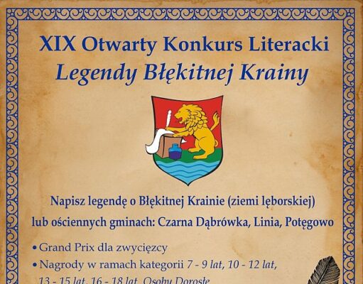 XIX Otwarty Konkurs Literacki „Legendy Błękitnej Krainy” ogłoszony