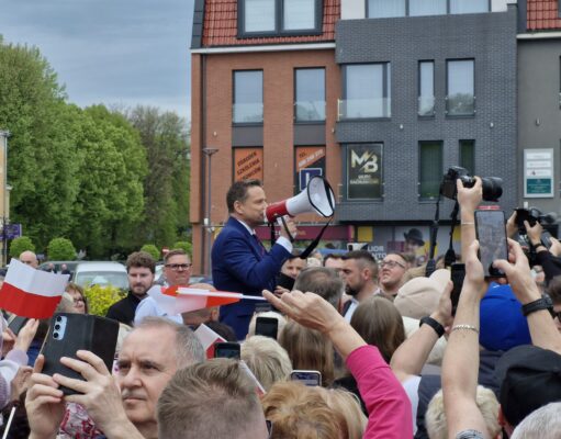 Krótka wizyta Rafała Trzaskowskiego w Lęborku