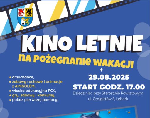 Kino plenerowe i atrakcje dla rodzin: Powiat Lęborski zaprasza
