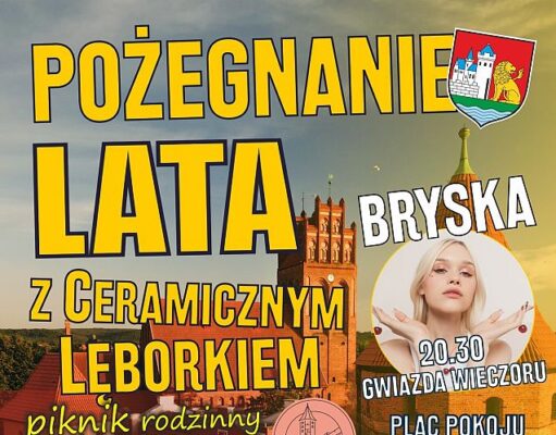 W Lęborku żegnają lato z Bryską! Rodzinny piknik i koncert na Placu Pokoju