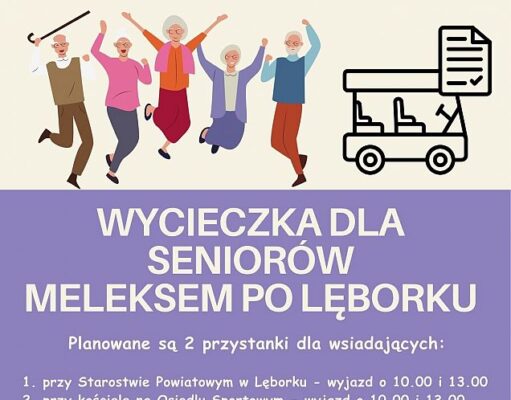 Zaproszenie dla seniorów: Darmowe przejażdżki po Lęborku z Urzędem Miejskim