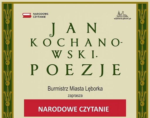 Zaproszenie na Narodowe Czytanie w ogrodzie przy Malczewskiego