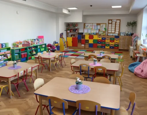 Dzieci z Przedszkola nr 2 w nowych salach. Trwa budowa żłobka i przedszkola Dzieci z Przedszkola nr 2 w nowych salach. Trwa budowa żłobka i przedszkola