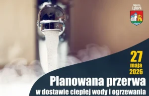 Uwaga! 27 maja planowana przerwa w dostawie ciepłej wody i ogrzewania Uwaga! 27 maja planowana przerwa w dostawie ciepłej wody i ogrzewania