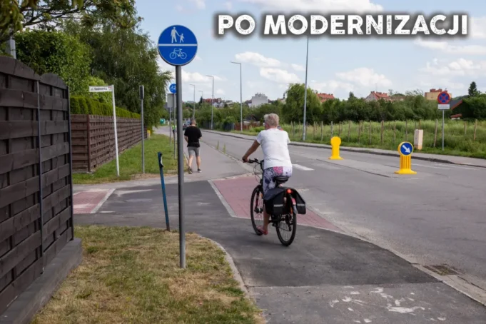 Modernizacja drogi rowerowej przy ul. Nadmorskiej zakończona. Bezpieczniej i wygodniej dla rowerzystów.jpg Modernizacja drogi rowerowej przy ul. Nadmorskiej zakończona. Bezpieczniej i wygodniej dla rowerzystów