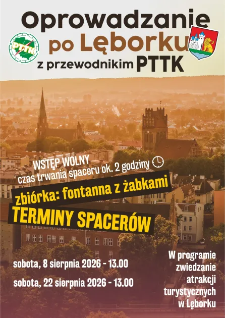 Odkryj Lębork z przewodnikiem PTTK. Kolejny wakacyjny spacer po mieście już 8 sierpnia.jpg Odkryj Lębork z przewodnikiem PTTK. Kolejny wakacyjny spacer po mieście już 8 sierpnia