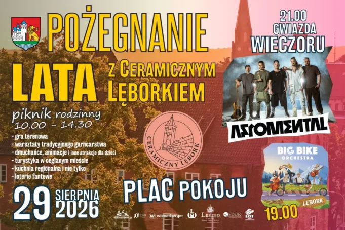 Pożegnanie Lata z Ceramicznym Lęborkiem. Rodzinny piknik i koncerty