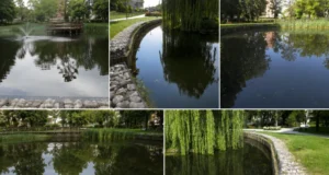 Staw w parku Kaczyńskich w Lęborku został wyczyszczony Staw w parku Kaczyńskich oczyszczony
