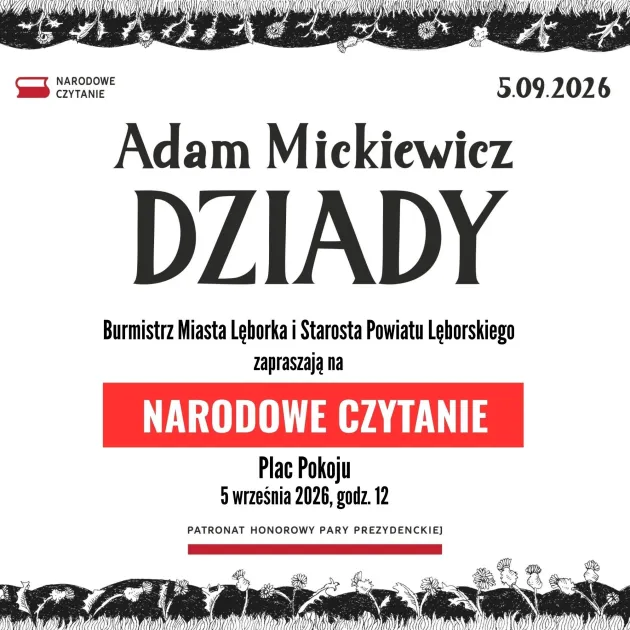 Narodowe Czytanie „Dziadów” Adama Mickiewicza w Lęborku.jpg Narodowe Czytanie „Dziadów” Adama Mickiewicza w Lęborku