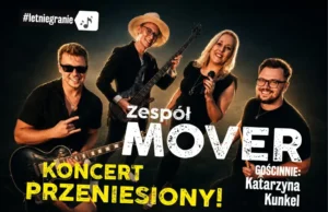 Muzyka filmowa zabrzmi dziś we Fregacie. Koncert zespołu Mover przeniesiony z powodu pogody Muzyka filmowa zabrzmi dziś we Fregacie. Koncert zespołu MOVER przeniesiony z powodu pogody