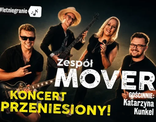 Muzyka filmowa zabrzmi dziś we Fregacie. Koncert zespołu Mover przeniesiony z powodu pogody Muzyka filmowa zabrzmi dziś we Fregacie. Koncert zespołu MOVER przeniesiony z powodu pogody