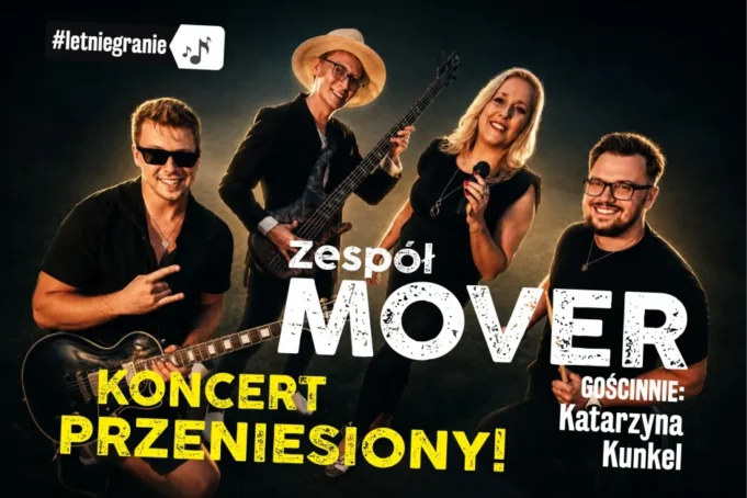 Muzyka filmowa zabrzmi dziś we Fregacie. Koncert zespołu MOVER przeniesiony z powodu pogody.jpg Muzyka filmowa zabrzmi dziś we Fregacie. Koncert zespołu MOVER przeniesiony z powodu pogody