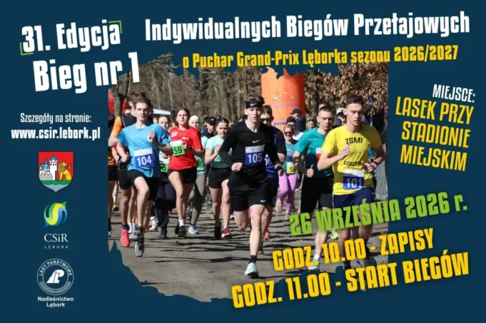31. Edycja Indywidualnych Biegów Przełajowych o Puchar Grand-Prix Lęborka sezonu 2026/2027.jpg 31. Edycja Indywidualnych Biegów Przełajowych o Puchar Grand-Prix Lęborka sezonu 2026/2027