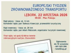 Europejski Tydzień Zrównoważonego Transportu w Lęborku: zapraszamy na rajd pieszy i rowerowy Europejski Tydzień Zrównoważonego Transportu - zapraszamy na rajd pieszy i rowerowy