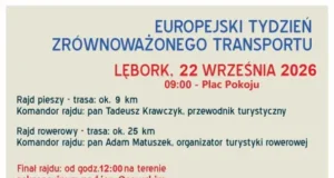 Europejski Tydzień Zrównoważonego Transportu w Lęborku: zapraszamy na rajd pieszy i rowerowy Europejski Tydzień Zrównoważonego Transportu - zapraszamy na rajd pieszy i rowerowy