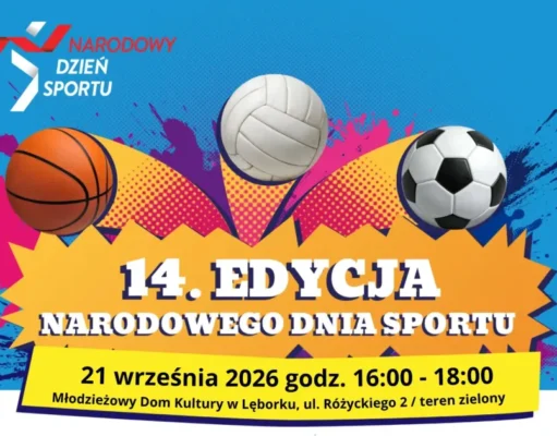 Narodowy Dzień Sportu w Lęborku odbędzie się już wkrótce Narodowy Dzień Sportu w Lęborku