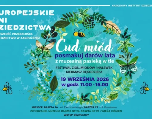 Muzeum w Lęborku zaprasza na Europejskie Dni Dziedzictwa z pasieką w tle Muzeum w Lęborku zaprasza na Europejskie Dni Dziedzictwa. Tym razem z pasieką w tle