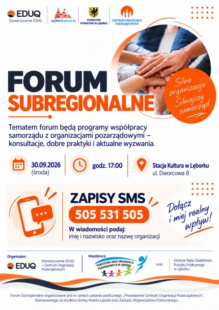 Forum Subregionalne dla organizacji pozarządowych w Lęborku.jpg Forum Subregionalne dla organizacji pozarządowych w Lęborku