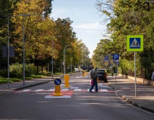 Bezpieczniejsze przejścia dla pieszych na ulicy 1 Maja w Lęborku Bezpieczniejsze przejścia dla pieszych na ulicy 1 Maja