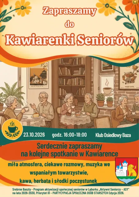 Piątkowe popołudnie w miłym gronie – zapraszamy seniorów do "Bazy"