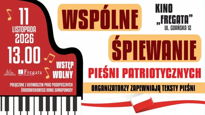 Wspólne Śpiewanie Pieśni Patriotycznych w Kinie "Fregata"