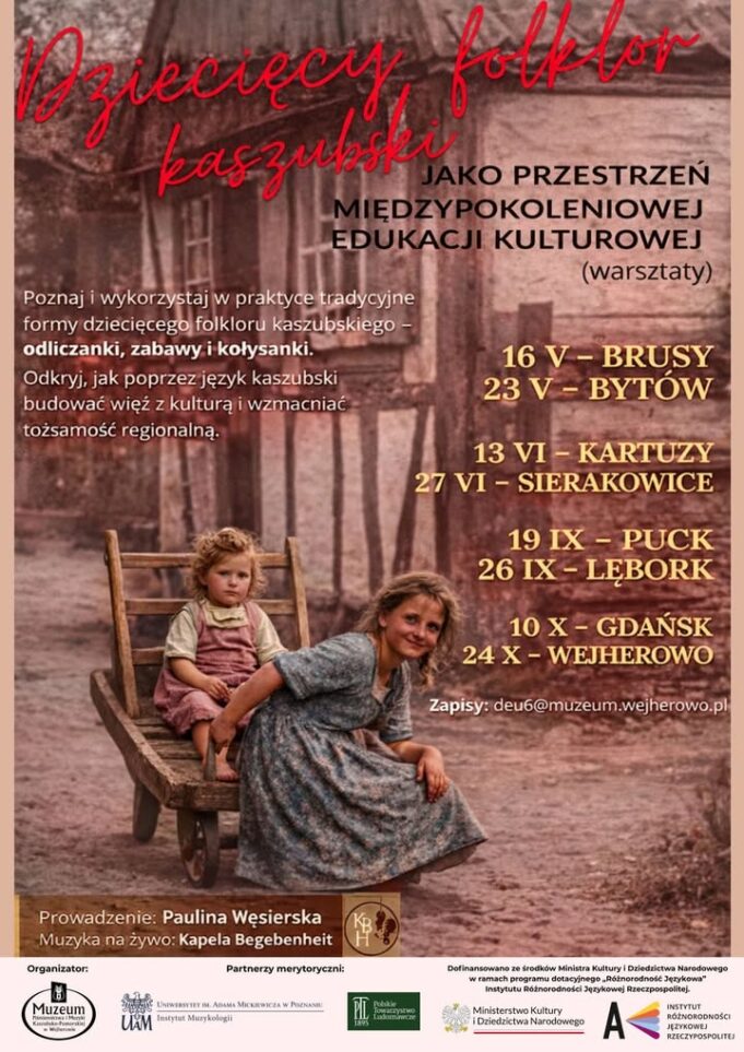 Stacja Kultura zaprasza na warsztaty z kaszubskiego folkloru dziecięcego