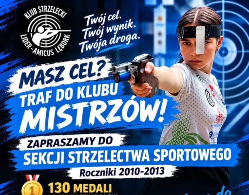 KS LOK Lider-Amicus Lębork zaprasza młodych pasjonatów strzelectwa sportowego