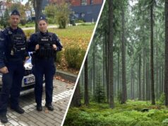 78-letni grzybiarz utknął w lesie. Policjanci z Łeby uratowali seniora