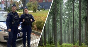 78-letni grzybiarz utknął w lesie. Policjanci z Łeby uratowali seniora