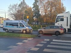 Wypadek na ul. Abrahama: Hyundai potrącił 30-latka na hulajnodze