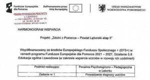 Nowy harmonogram działań w projekcie Zdolni z Pomorza w powiecie lęborskim Nowy harmonogram działań w projekcie Zdolni z Pomorza w powiecie lęborskim