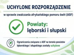 Zniesiono restrykcje związane z ASF w powiatach lęborskim i słupskim Zniesiono restrykcje związane z ASF w powiatach lęborskim i słupskim