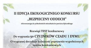 Wygraj czujnik czadu w drugiej edycji konkursu ekologicznego Starosty Lęborskiego Wygraj czujnik czadu w drugiej edycji konkursu ekologicznego Starosty Lęborskiego